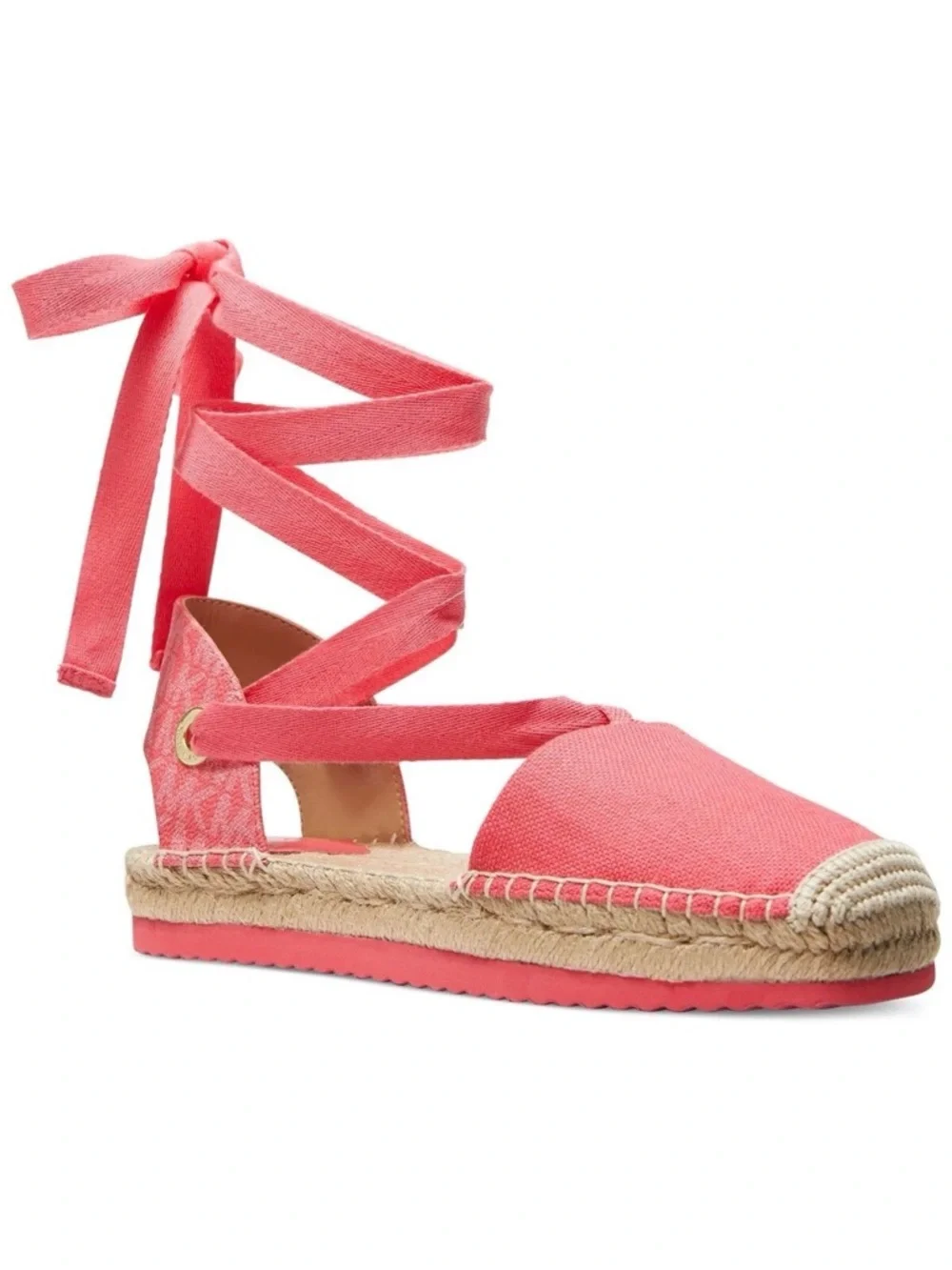 MICHAEL Michael Kors Pink Yatra Lace-Up Espadrille